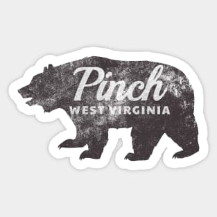 Pinch, WV - Bear (distressed) Sticker